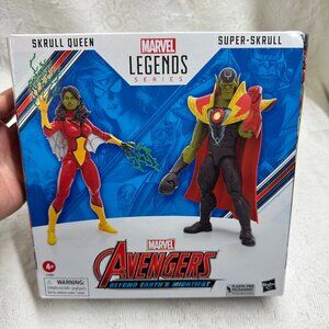 Marvel Legends Series Skrull Queen and Super-Skrull, Avengers New in Box